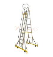 Model No. 1310 Aluminium Folding Extension Ladder for Home, Warehouse and Industrial Access Use, Professional Portable Ladder for Maintenance, Repair, Storage and Contractor Tasks 